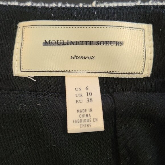 Anthropologie Moulinette Soeurs Ernie Beaded Fringe Mini Skirt Boho Artsy 6 - Picture 4 of 7